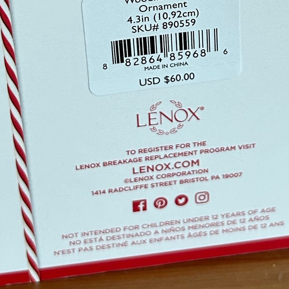 Lenox Santa 🎅 Ornament - Picture 11 of 13